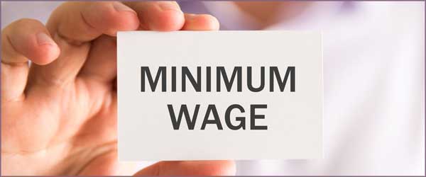 minimum wage card