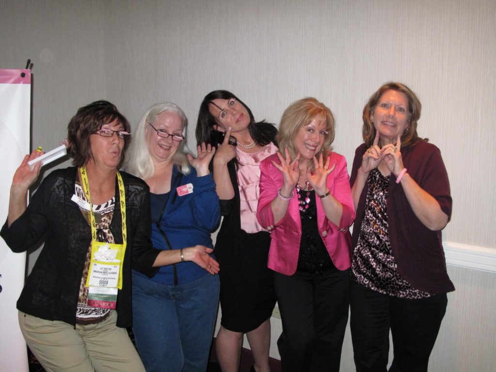Joanna and some other c4r gals having a little fun with pink eyelashes
