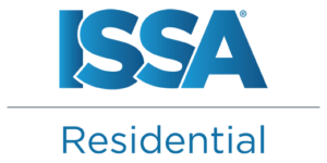 A clean, professional logo featuring the ISSA brand identity paired with a residential focus. The design incorporates ISSA’s signature blue color palette, conveying trust and industry authority. The word “ISSA” appears prominently in bold, modern lettering, accompanied by the word “Residential” in a complementary font that is clear and approachable. The layout is simple and balanced, often including subtle visual cues that suggest home or residential cleaning—such as a house outline or soft geometric accents—while maintaining a polished, corporate look. Overall, the logo communicates credibility, professionalism, and a connection to the broader global cleaning industry.