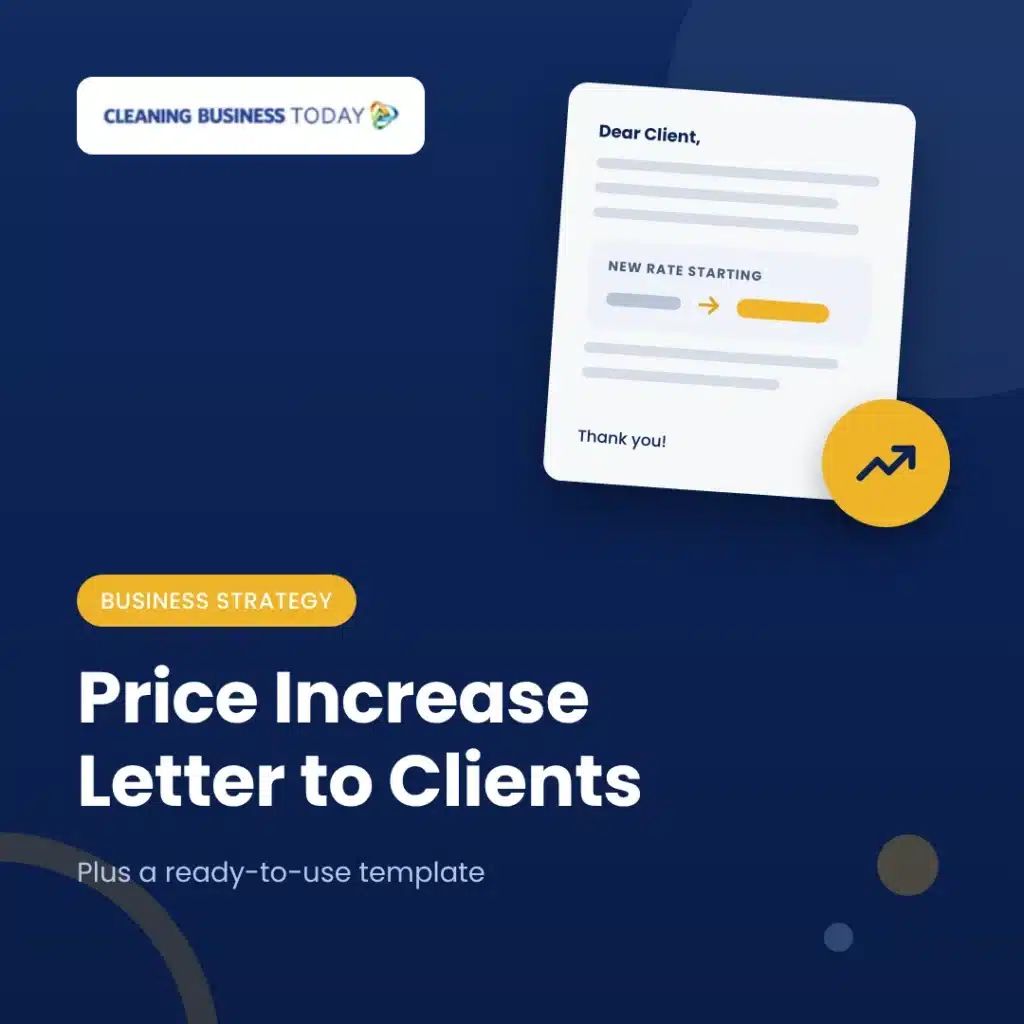 price increase letter to clients
